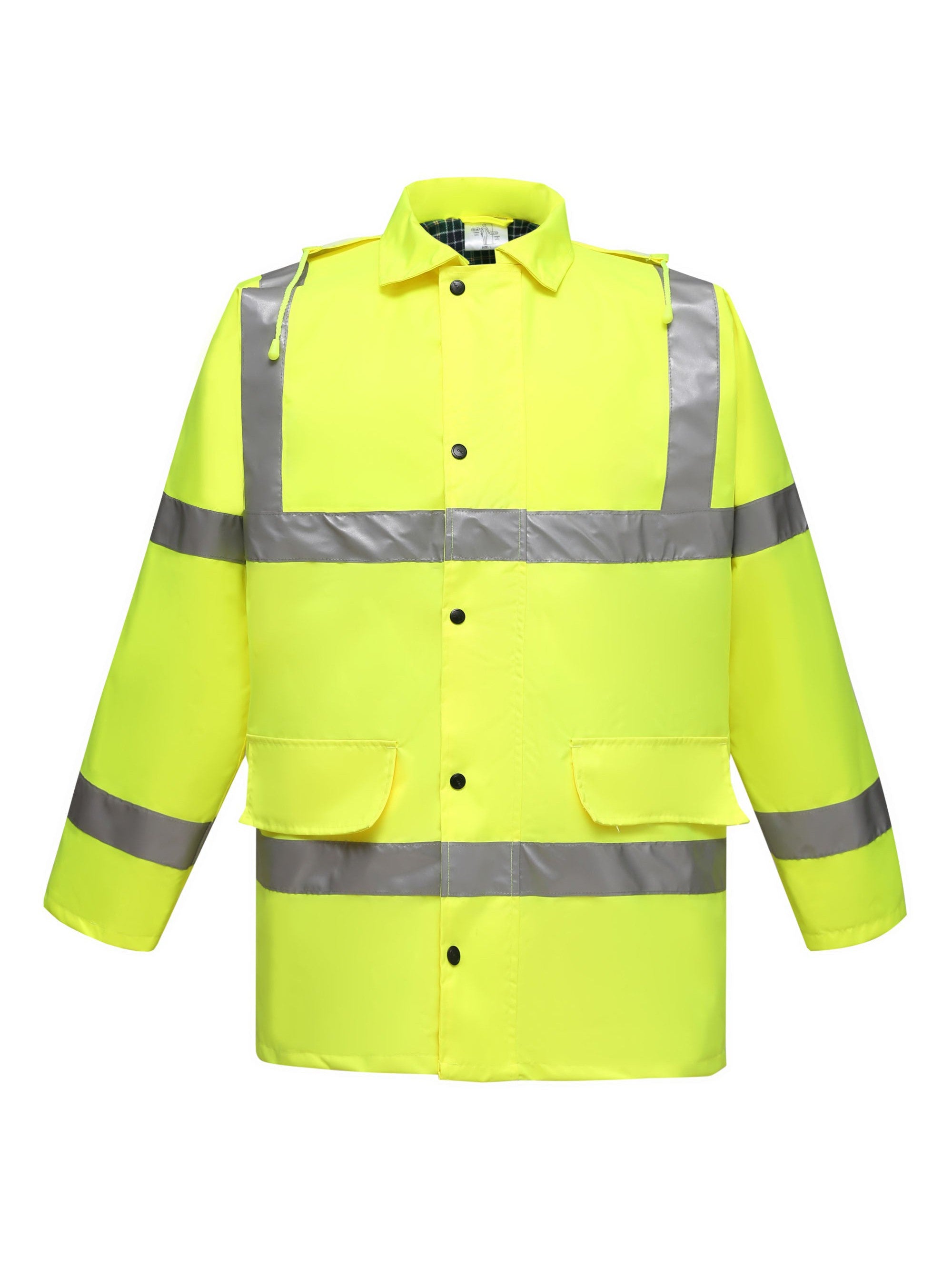 HVP305 Hi Vis Yellow Contractor Jacket Yellow HVP305 Hi Vis Yellow Contractor Jacket Yellow