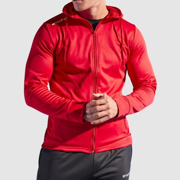 Field Hooded Full Zip Top - Red