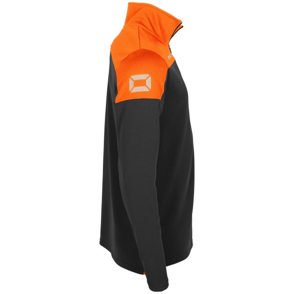 Pride 1/4 Zip Top - Black-Orange