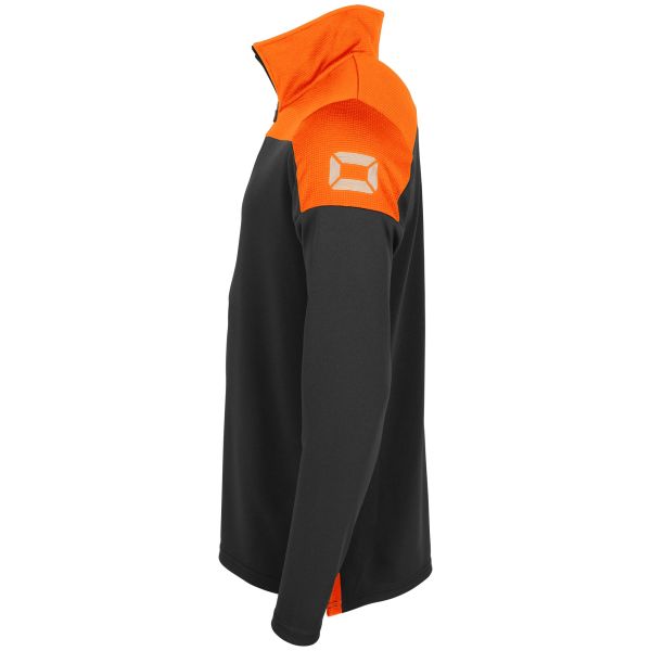 Pride 1/4 Zip Top - Black-Orange