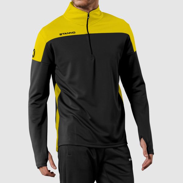 Pride 1/4 Zip Top - Black-Yellow