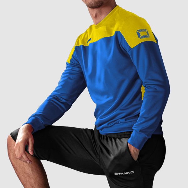 Pride Top Round Neck - Royal-Yellow