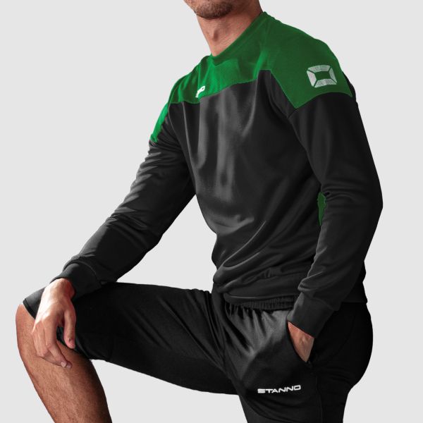 Pride Top Round Neck - Black-Green