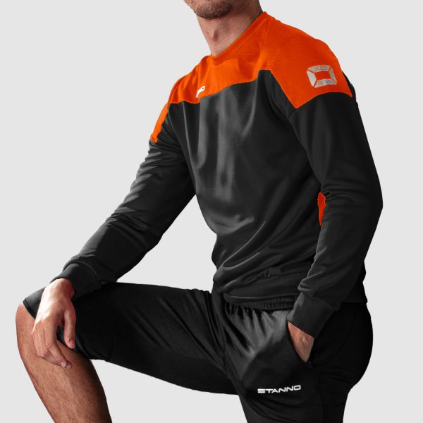 Pride Top Round Neck - Black-Orange
