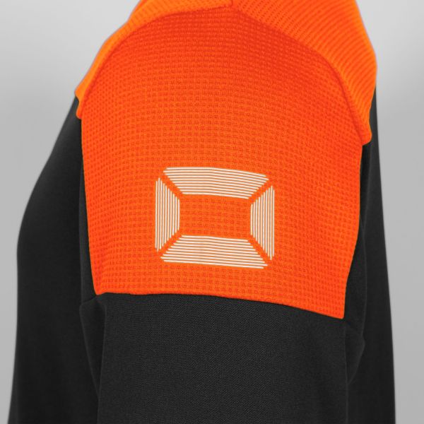 Pride Top Round Neck - Black-Orange