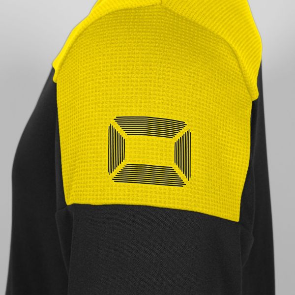 Pride Top Round Neck - Black-Yellow