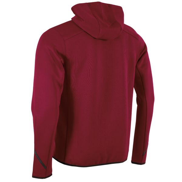 Plaza Hooded Half Zip Top - Dark Burgundy