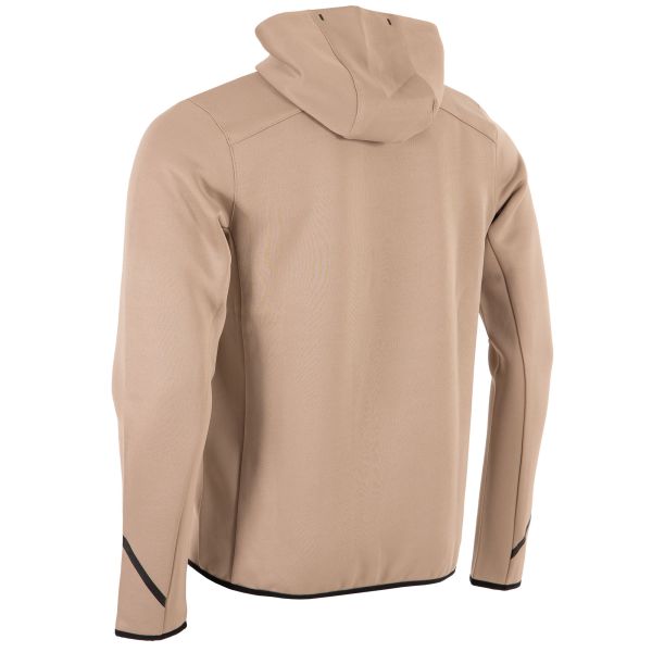 Plaza Hooded Half Zip Top - Beige