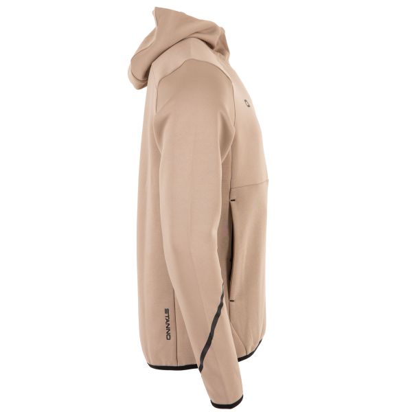 Plaza Hooded Half Zip Top - Beige