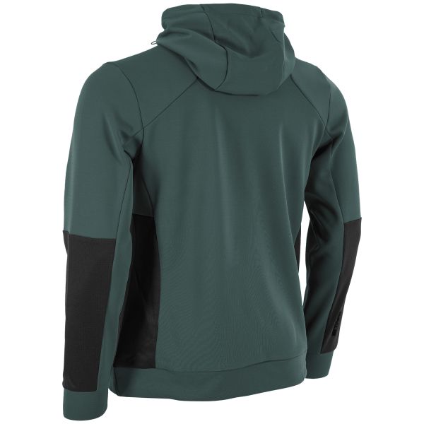 Plaza Brush Hooded Half Zip Top - Stormy Grey