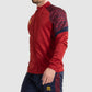 Bolt Full Zip Top - Dark Red-Navy