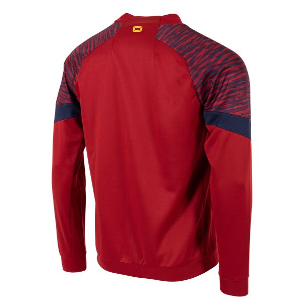 Bolt Full Zip Top - Dark Red-Navy