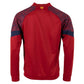 Bolt Full Zip Top - Dark Red-Navy