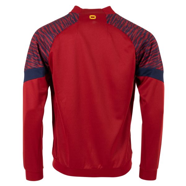 Bolt Full Zip Top - Dark Red-Navy