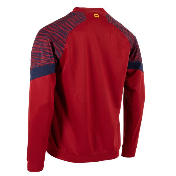 Bolt Full Zip Top - Dark Red-Navy