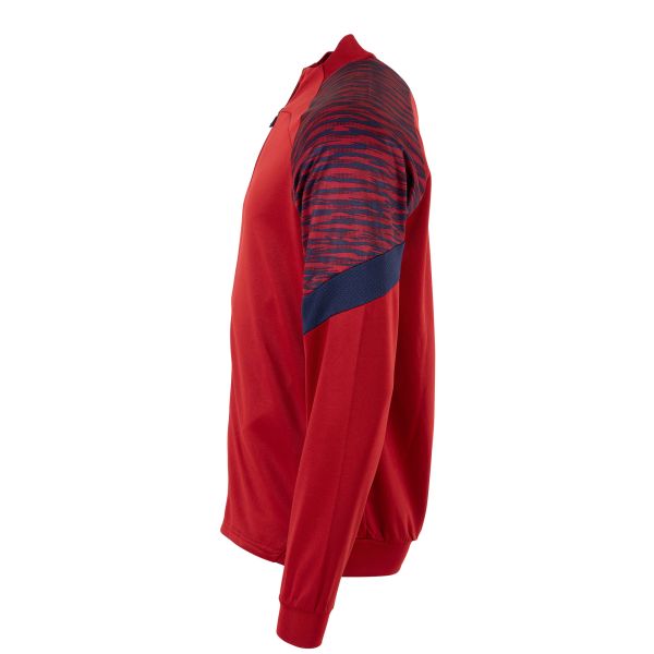 Bolt Full Zip Top - Dark Red-Navy