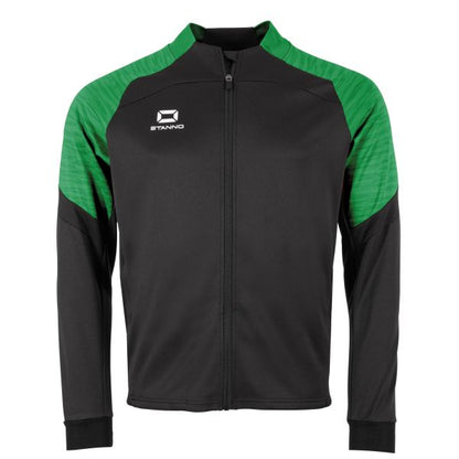 Bolt Full Zip Top - Black-Green