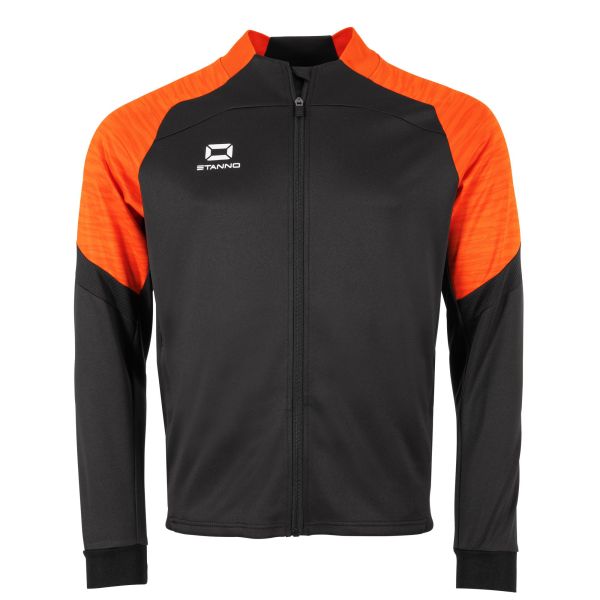 Bolt Full Zip Top - Black-Orange