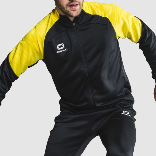 Bolt Full Zip Top - Black-Yellow