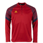 Bolt Quarter Zip Top - Dark Red-Navy