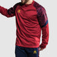 Bolt Quarter Zip Top - Dark Red-Navy