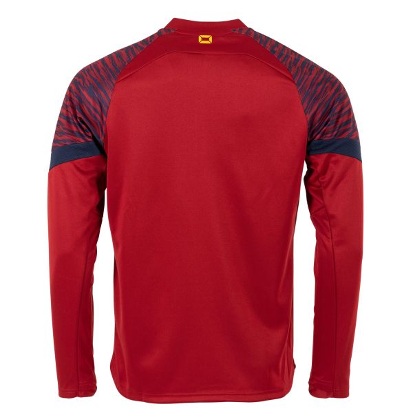 Bolt Quarter Zip Top - Dark Red-Navy