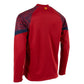 Bolt Quarter Zip Top - Dark Red-Navy