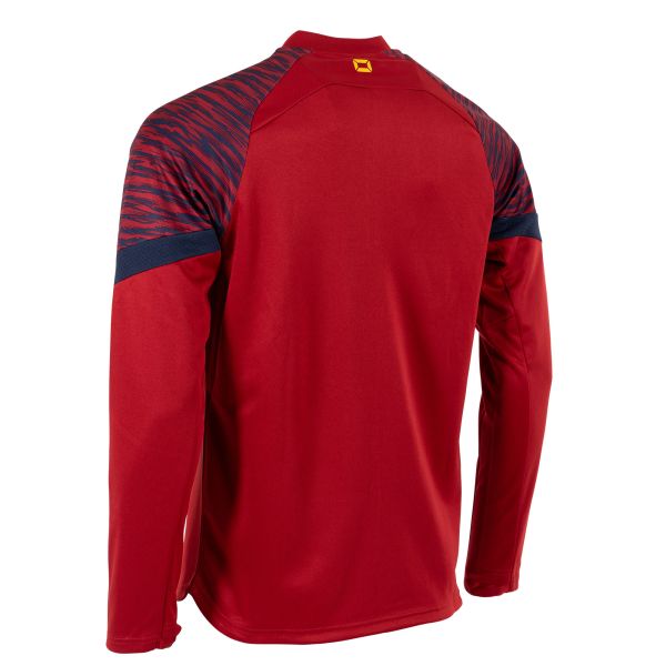 Bolt Quarter Zip Top - Dark Red-Navy