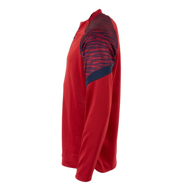 Bolt Quarter Zip Top - Dark Red-Navy