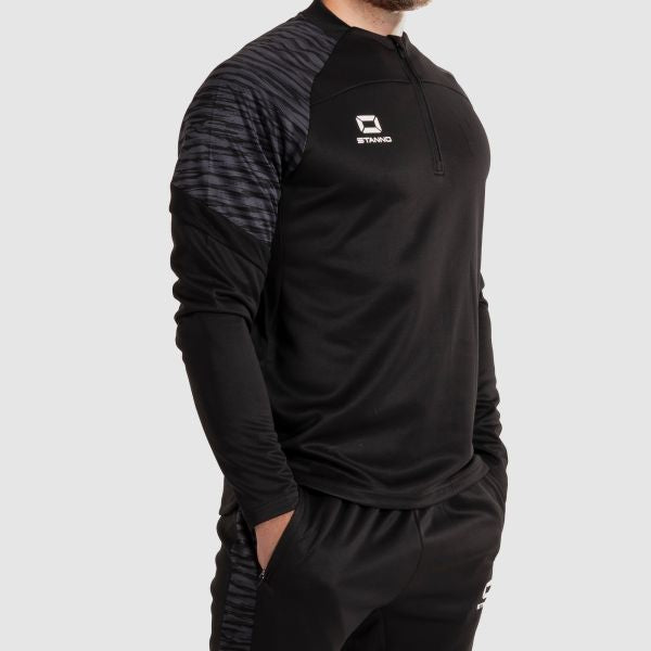 Bolt Quarter Zip Top - Black