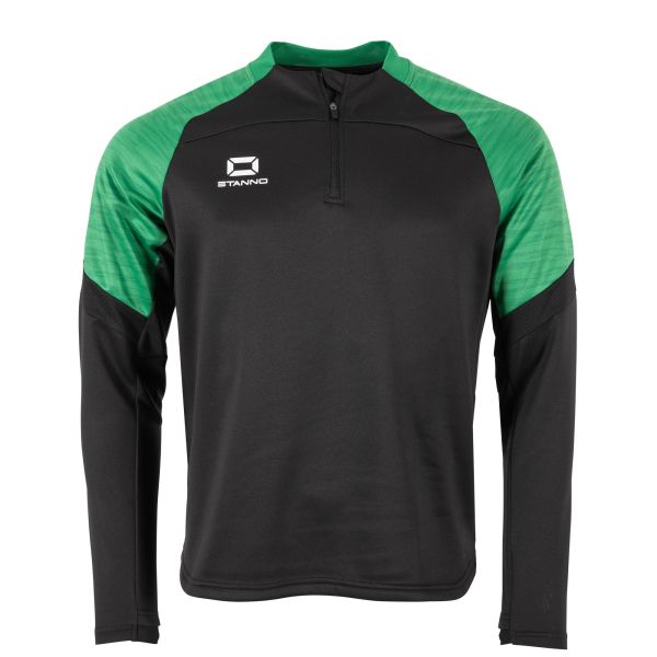 Bolt Quarter Zip Top - Black-Green