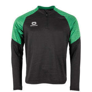 Bolt Quarter Zip Top - Black-Green