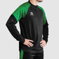 Bolt Quarter Zip Top - Black-Green