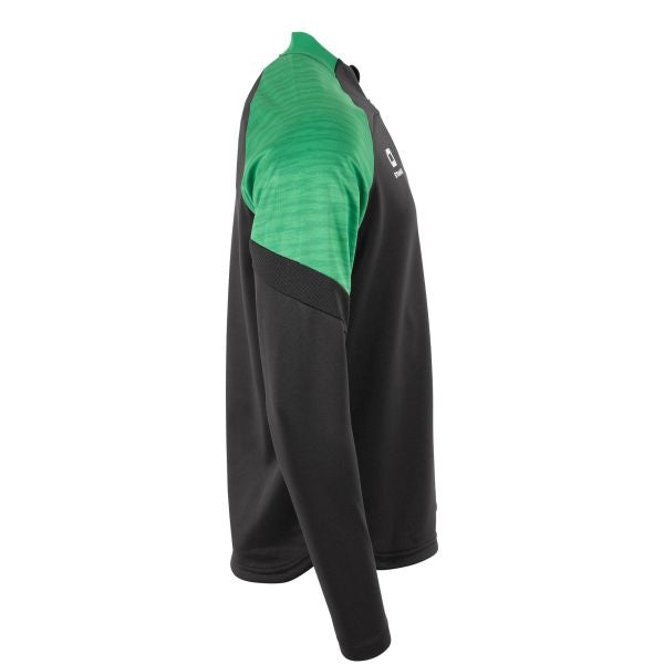 Bolt Quarter Zip Top - Black-Green