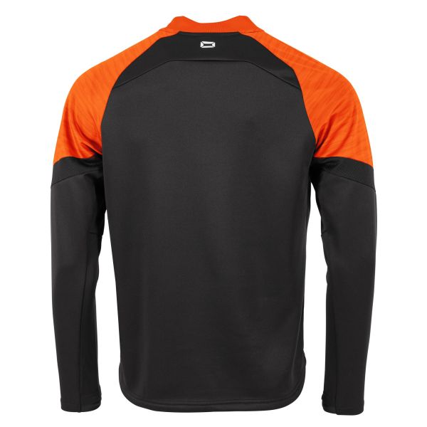 Bolt Quarter Zip Top - Black-Orange