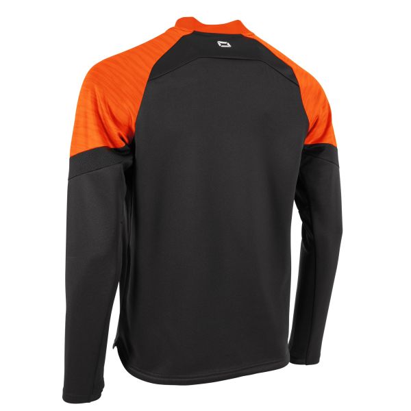 Bolt Quarter Zip Top - Black-Orange