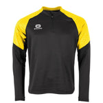 Bolt Quarter Zip Top - Black-Yellow