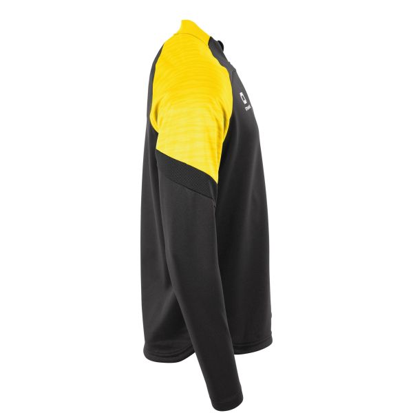 Bolt Quarter Zip Top - Black-Yellow
