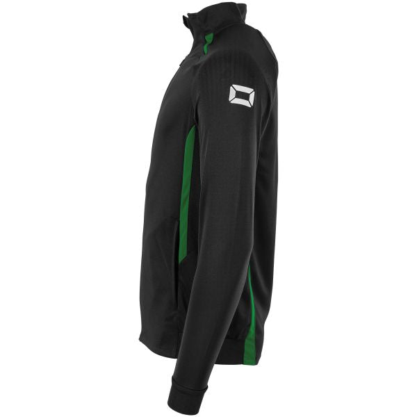 Stadio Full Zip Top - Black-Green