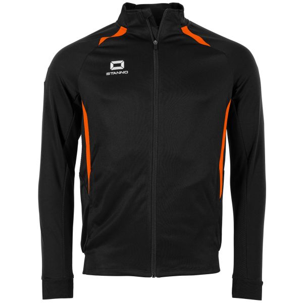 Stadio Full Zip Top - Black-Orange