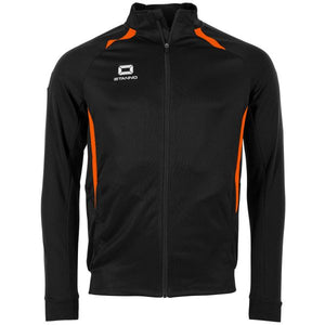 Stadio Full Zip Top - Black-Orange