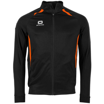 Stadio Full Zip Top - Black-Orange