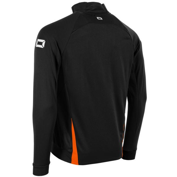 Stadio Full Zip Top - Black-Orange