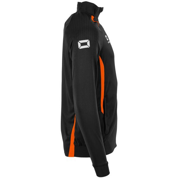 Stadio Full Zip Top - Black-Orange