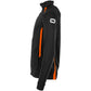 Stadio Full Zip Top - Black-Orange