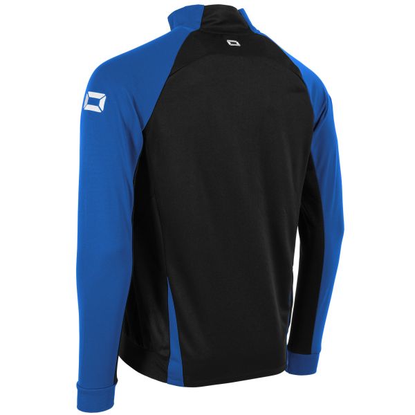Stadio Full Zip Top - Black-Royal