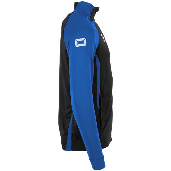Stadio Full Zip Top - Black-Royal
