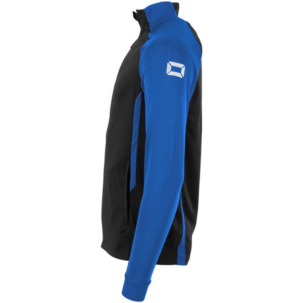 Stadio Full Zip Top - Black-Royal