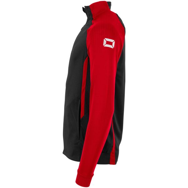 Stadio Full Zip Top - Black-Red