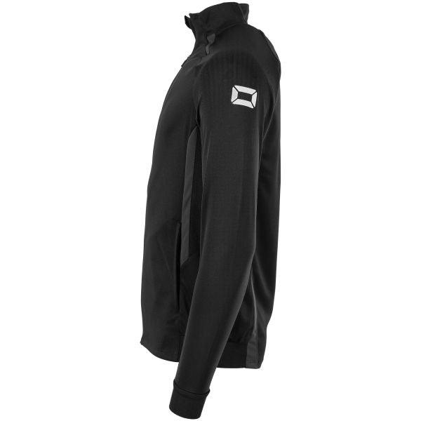 Stadio Full Zip Top - Black-Anthracite